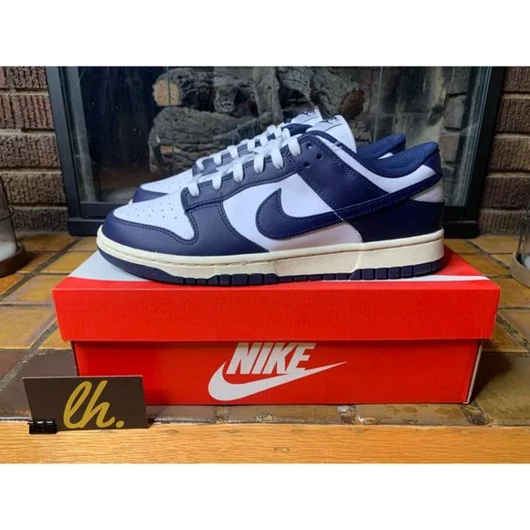 Size 10.5 Women’s Nike Dunk Low “Vintage Navy” Athletic Sneakers DD1503-